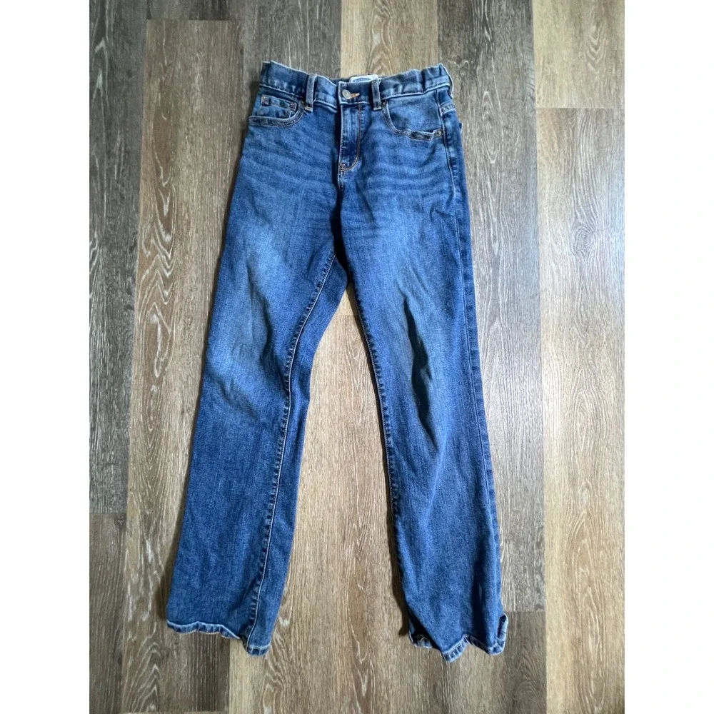 Old Navy Bootcut Jeans Kids Size 16 Blue Built-Flex Adjustable Waist Denim